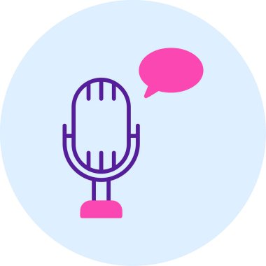 vector illustration of Voice message icon                        