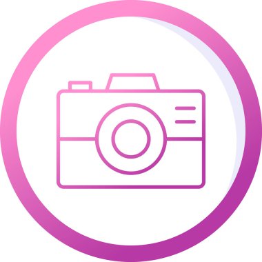 kamera simgesi vektör illüstrasyonu 