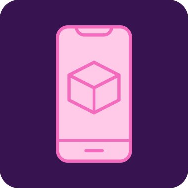 Görüntüde Artırılmış Gerçeklik simgesine sahip akıllı telefon 