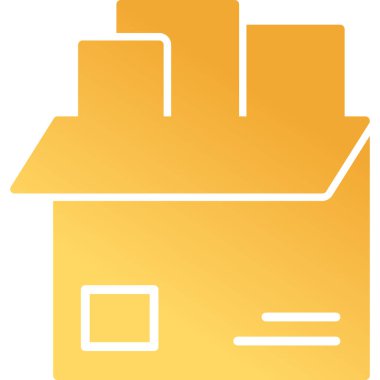 Paket, dağıtım simgesi vektör illüstrasyonu 