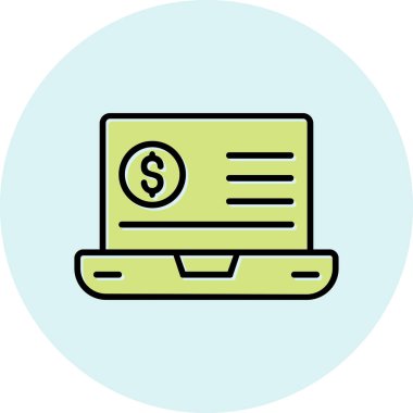 Eğilim biçimi izole edilmiş arka planda mali simge 