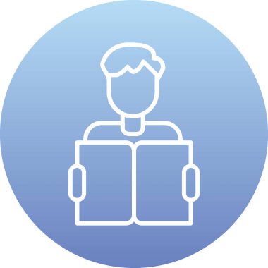 Web simgesi vektör illüstrasyonu öğreniliyor 