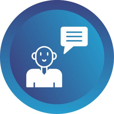 Topluluk Yöneticisi Web simgesi vektör illüstrasyonu