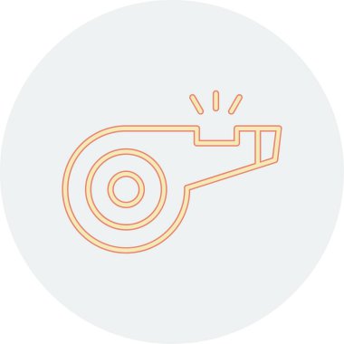 Web tasarımı için ıslık simgesi, vektör illüstrasyonu 