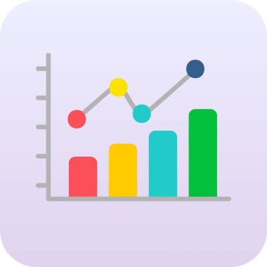 bar çizelgesi simgesi, vektör illüstrasyonu 