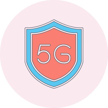 İnternet simgesinin 5g vektör illüstrasyonu 