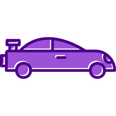 araba simgesi vektör illüstrasyonu 