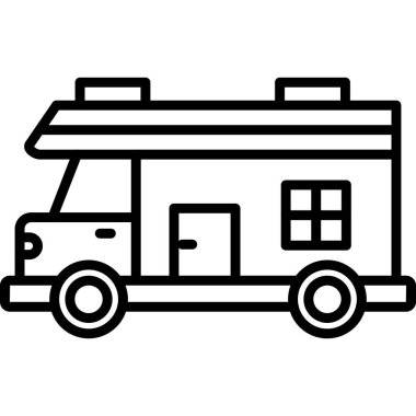 Eğlence aracı simgesi, vektör illüstrasyonu basit tasarım