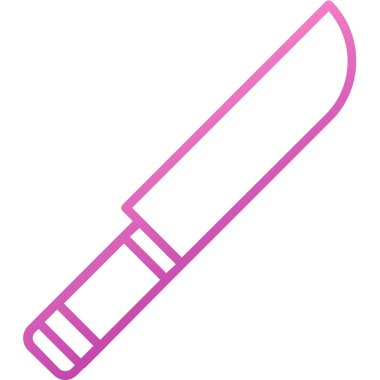 Bıçak. Web simgesi basit illüstrasyon 