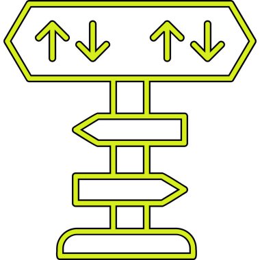 yönler web simgesi basit tasarım 