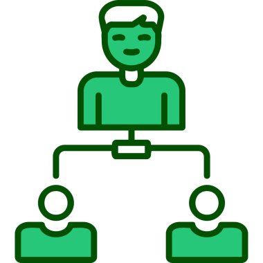 Hiyerarşi web simgesi basit illüstrasyon