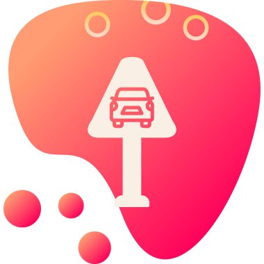 Trafik işareti simgesi Web illüstrasyonu