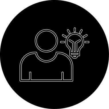 Idea web icon simple illustration 
