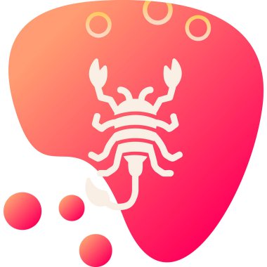 Akrep simgesi, basit vektör illüstrasyonu 