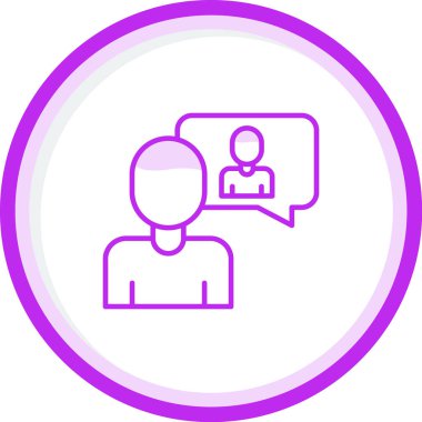 öz farkındalık simgesi, vektör illüstrasyonu basit tasarım