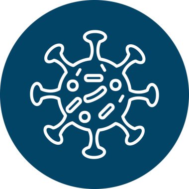 Virüs ikonu vektör illüstrasyonu 