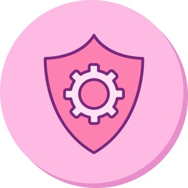 Vektör çizim veri koruma simgesi