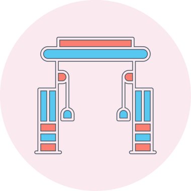 Cable Crossover Web simgesi basit illüstrasyonuName