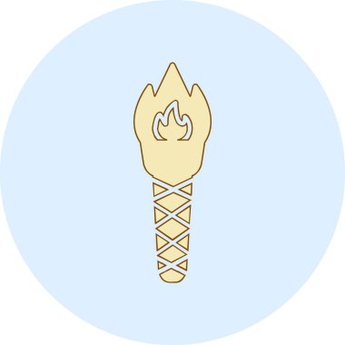 Meşalede yanan alev.