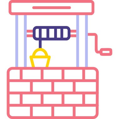 su kuyusu ikonu vektör illüstrasyonu