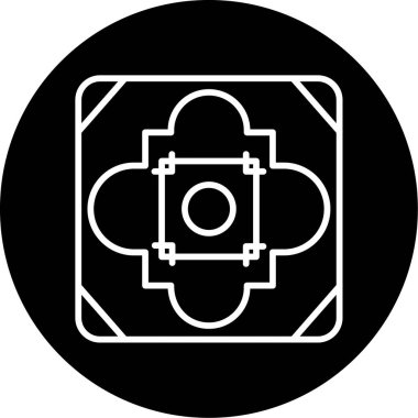 Döşeme. Web simgesi basit illüstrasyon