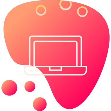 Dizüstü web simge vektör çizim 