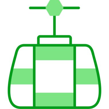 Funicular web simgesi, vektör illüstrasyonu