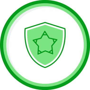 yıldız web simgesi basit illüstrasyon 