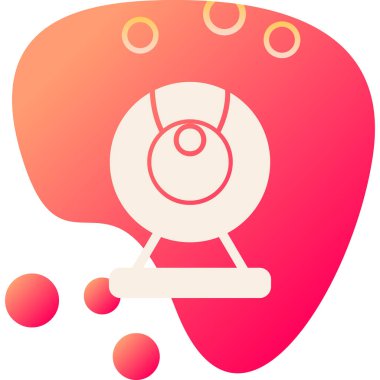 Web kamera simge vektör çizim