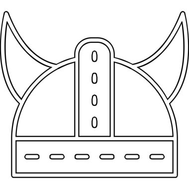 Kask simgesi vektör illüstrasyonu 