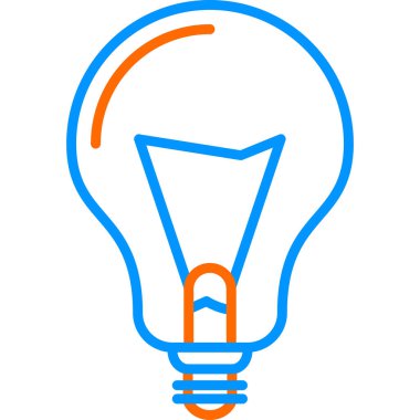 Ampul. Web simgesi basit illüstrasyon