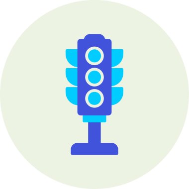 Trafik ışığı. Web simgesi basit illüstrasyon