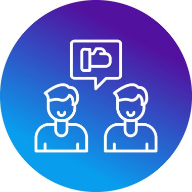 Takım beyin fırtınası fikirleri simgesi, vektör illüstrasyonu basit tasarım