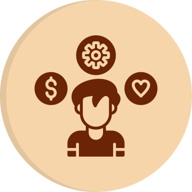 iş adamı simgesi vektör illüstrasyonu 