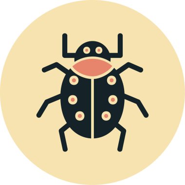 Böcek. Web simgesi basit illüstrasyon 