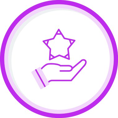 yıldız web simgesi basit illüstrasyon 