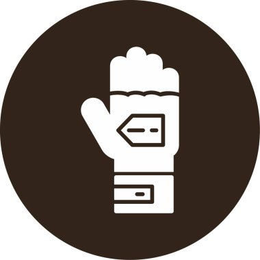 Koruyucu eldiven simgesi, vektör illüstrasyon tasarımı