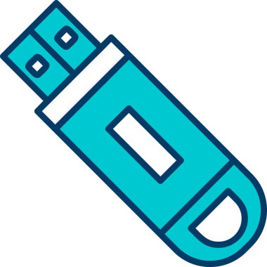 Flash disk simgesi, vektör illüstrasyon tasarımı