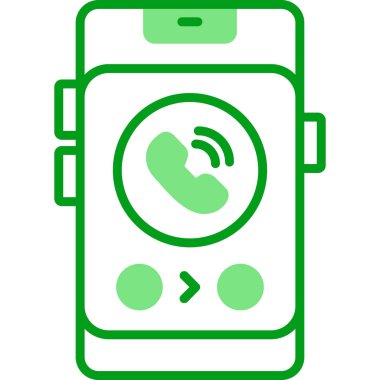 telefon arama simgesi, vektör illüstrasyonu basit tasarım