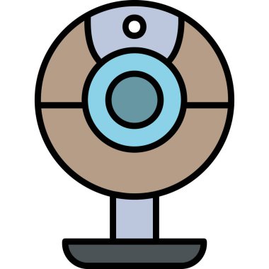 Web kamera simge vektör çizim