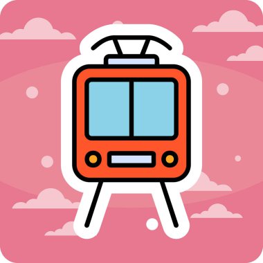 Web simgesi tren, illüstrasyon vektör 