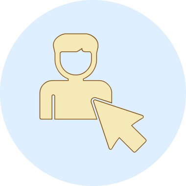 Seçili web simgesi vektör illüstrasyonu