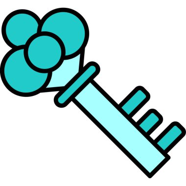 Anahtar. Web simgesi basit illüstrasyon 