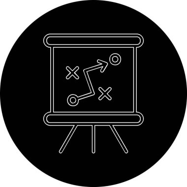 Strateji Simgesi Vektör illüstrasyonu 