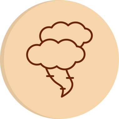 Kasırga. Web simgesi basit illüstrasyon                    