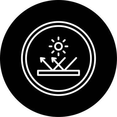 UV Koruma Kabartma Vektör simgesi         