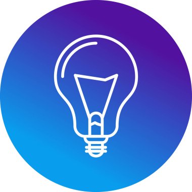 Ampul. Web simgesi basit illüstrasyon