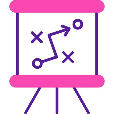 Strateji Simgesi Vektör illüstrasyonu 