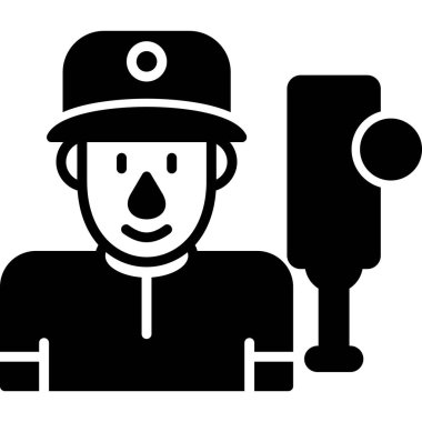 Modern Kriket simgesinin vektör çizimi           