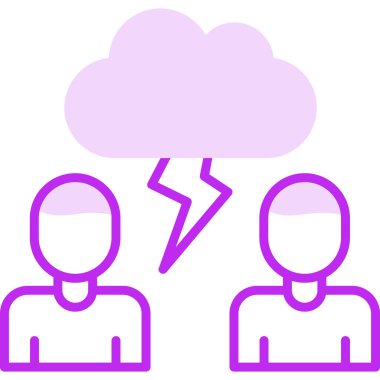 Uyuşmayan insanların vektör illüstrasyonu 